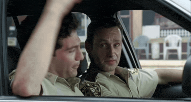The Walking Dead Laughing GIF