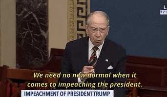 Chuck Grassley Impeachment GIF by GIPHY News