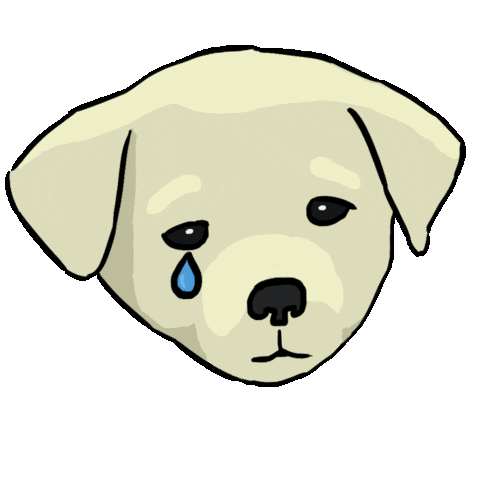 sad puppy animated gif