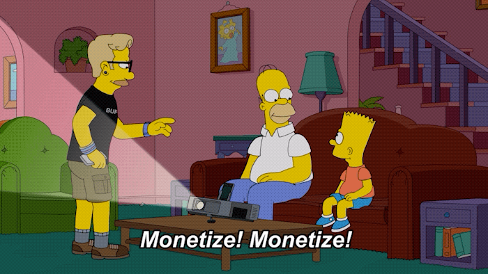 Monetize Homer Simpson GIF by FOX TV - Find & Share on GIPHY