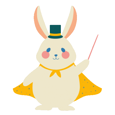 Magic Bunny Sticker by Chantel Sanchez
