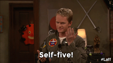 High Five How I Met Your Mother GIF by Laff - Find & Share on GIPHY