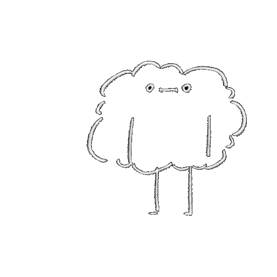 Tired Illustration Sticker