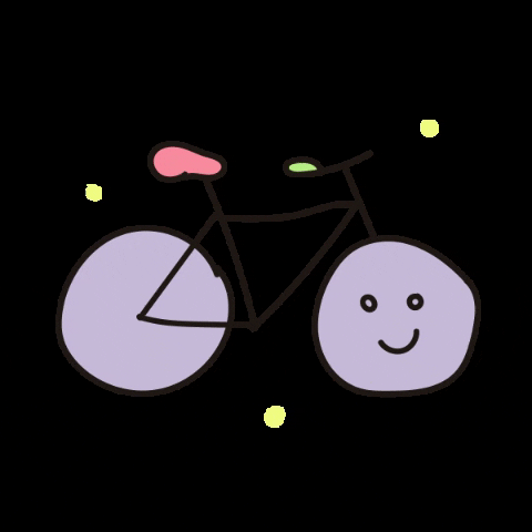 sunsfolio kawaii bike pastel bicycle GIF