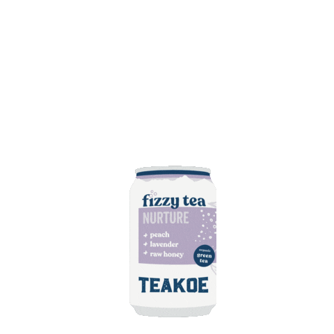 Teakoe_Tea drink tea purple bubbles Sticker