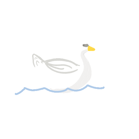 Swan Sticker by Pulptown