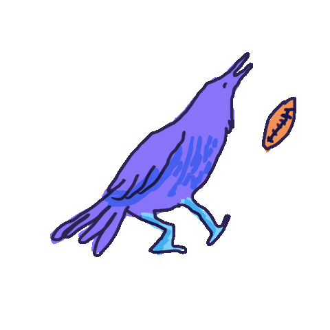 Kicking Baltimore Ravens Sticker by sophie shiff