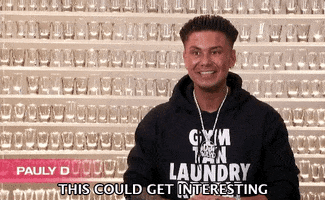 this could get interesting pauly d GIF by A Double Shot At Love With DJ Pauly D and Vinny