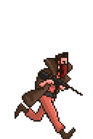 Pixel Run Sticker