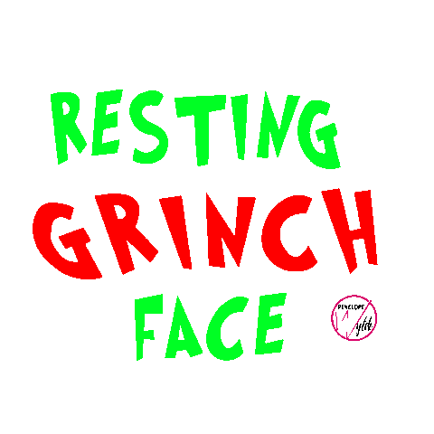 The Grinch Christmas Sticker by Penelope Wylde