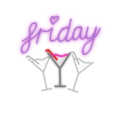 Friday Cocktails Sticker