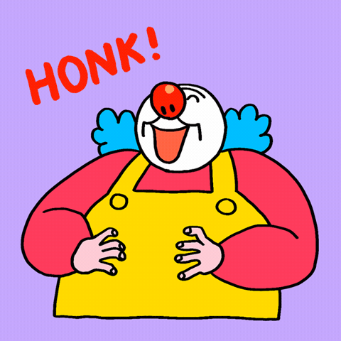 Clown GIF by luckycavity