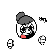 Yes Angry Sticker