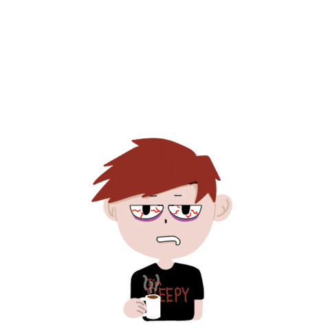 Tired Sticker
