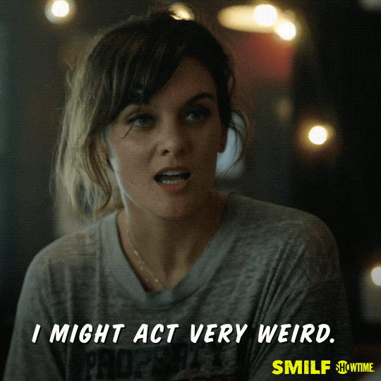 i might act very weird frankie shaw GIF by Showtime