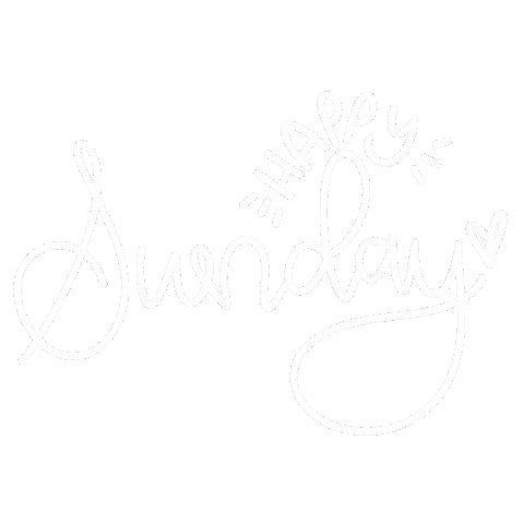 Happy Sunday Sticker by Sincerely Barbie Designs