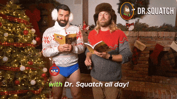 All Day Christmas GIF by DrSquatchSoapCo
