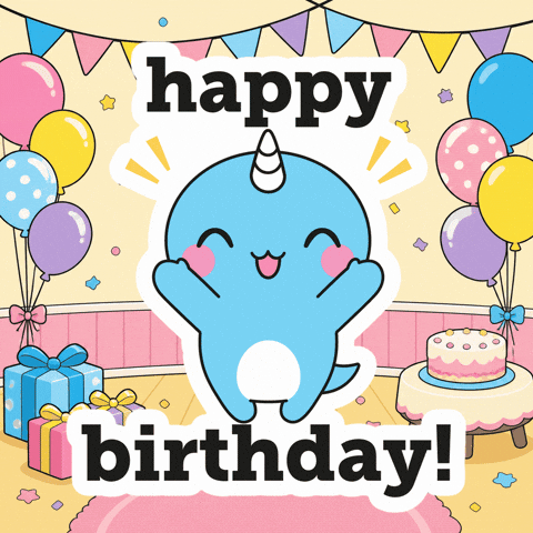 Celebrate Happy Birthday GIF by Naru Naru