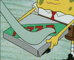 Pizza GIF by SpongeBob SquarePants