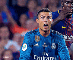 Shocked Ronaldo GIF
