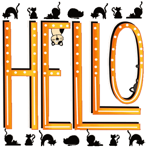 Cats Hello Sticker