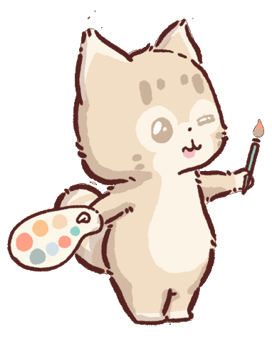 Work In Progress Cat Sticker