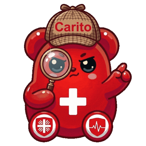 Detektiv Carito Sticker by Caritas Gesundheit Berlin