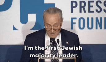 Chuck Schumer Jewish GIF by GIPHY News