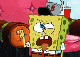 Sponge Bob Shut Up GIF by SpongeBob SquarePants