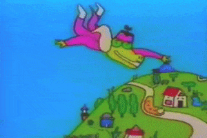 Flying Sesame Street GIF by Jason Clarke