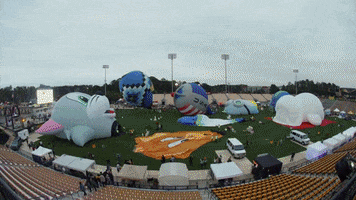 Hot Air Balloon Halloween GIF by Kennesaw State University