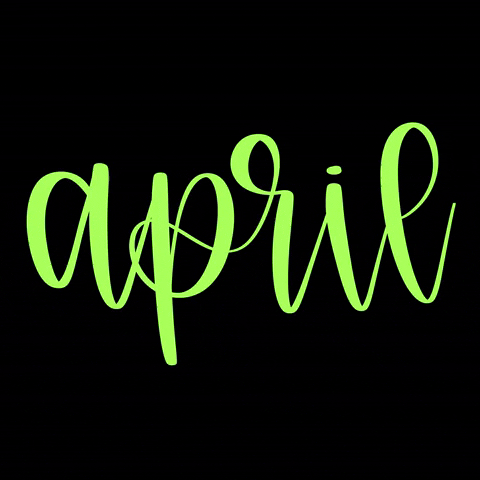 April Showers Calligraphy GIF