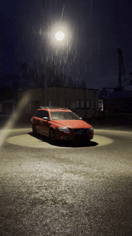Rain Volvo GIF