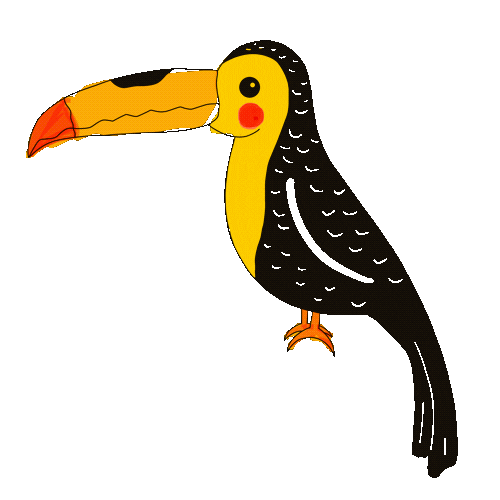 Charlotte Toucan Sticker
