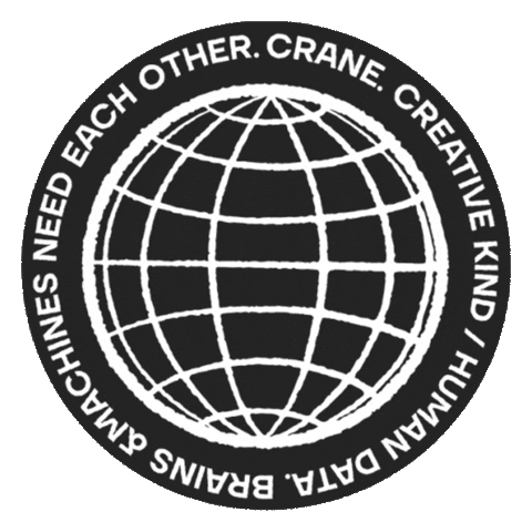 CRANE. Sticker