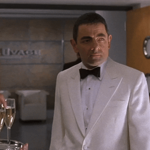 Rowan Atkinson Party GIF by Working Title - Find & Share on GIPHY