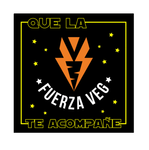 Vegan Veg Sticker by Vegetarianos Hoy