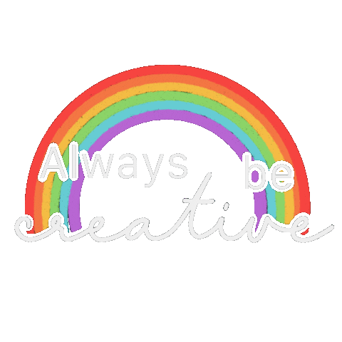 Rainbow Be Creative Sticker