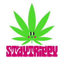 Stay Trippy Weed Sticker by Mr. Pink