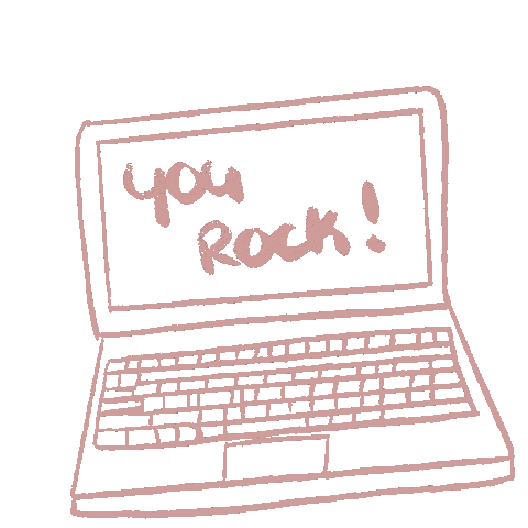 Laptop You Rock Sticker