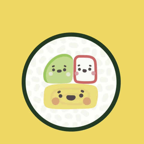 Hungry Sushi Roll GIF