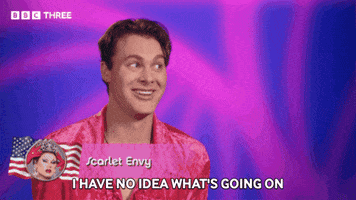 Confused Drag Race GIF by BBC Three