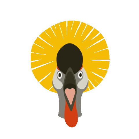 Crowned Crane What Sticker
