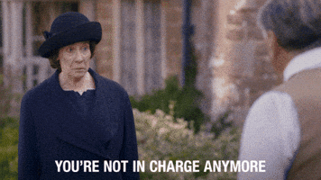 Youre Not In Charge Anymore GIF by Downton Abbey
