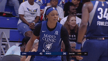 excited sylvia fowles GIF by WNBA