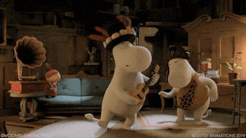 Party Guitar GIF by Moomin Official