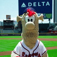 Atlanta Braves Blooper Mascot GIF