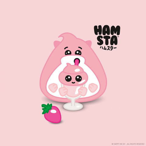 Happy Pink GIF by hamsta.world