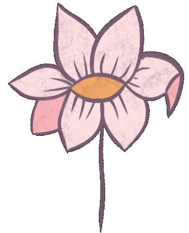 Pink Flower Sticker