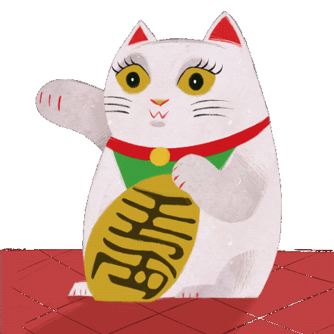 lucky cat gif